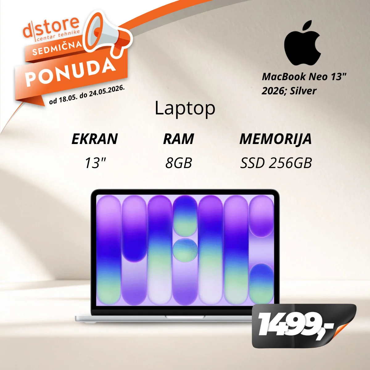 Dstore SEDMIČNA PONUDA 18-24.5.2026.