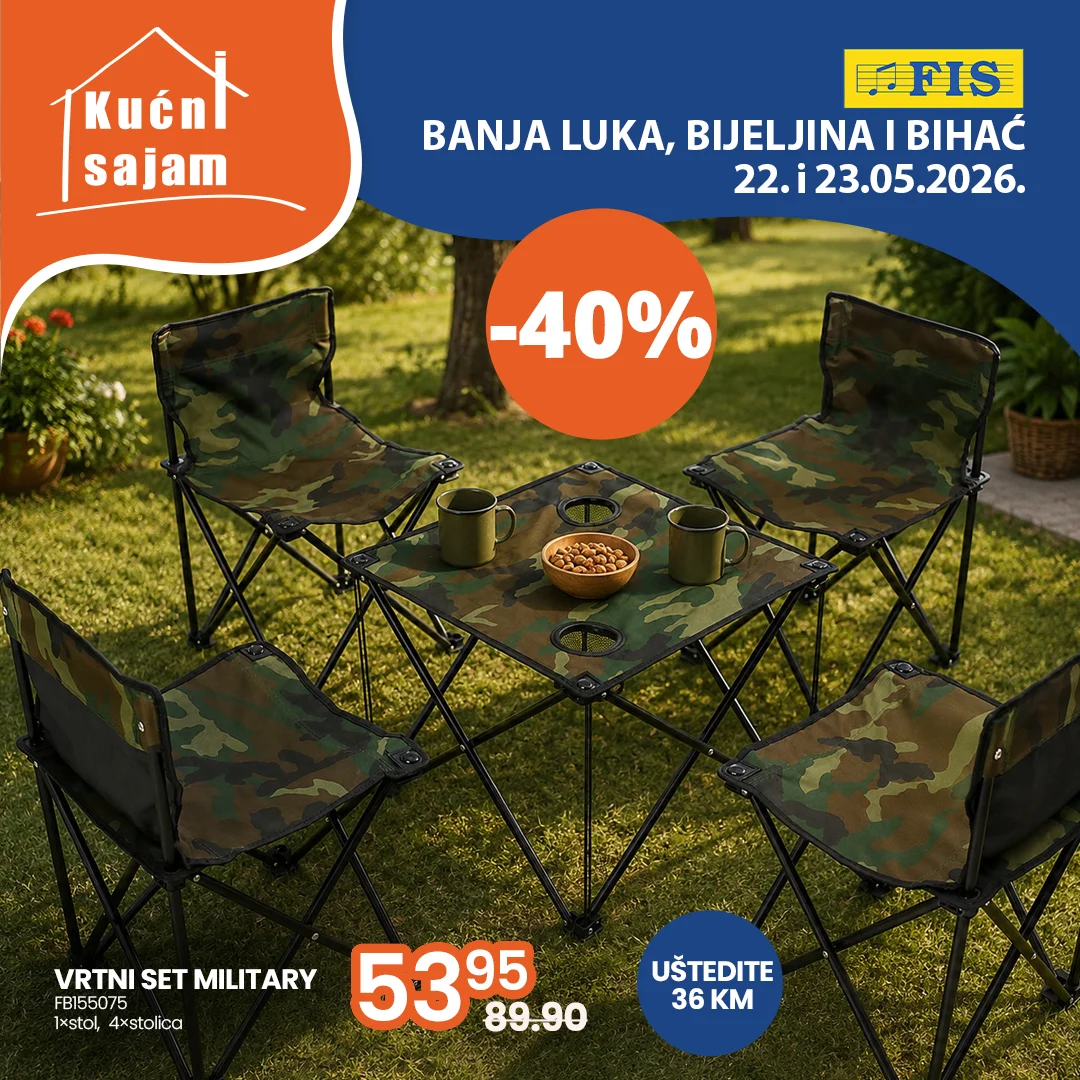 Fis KUĆNI SAJAM TOP SNIŽENJA 22-23.5.2026.