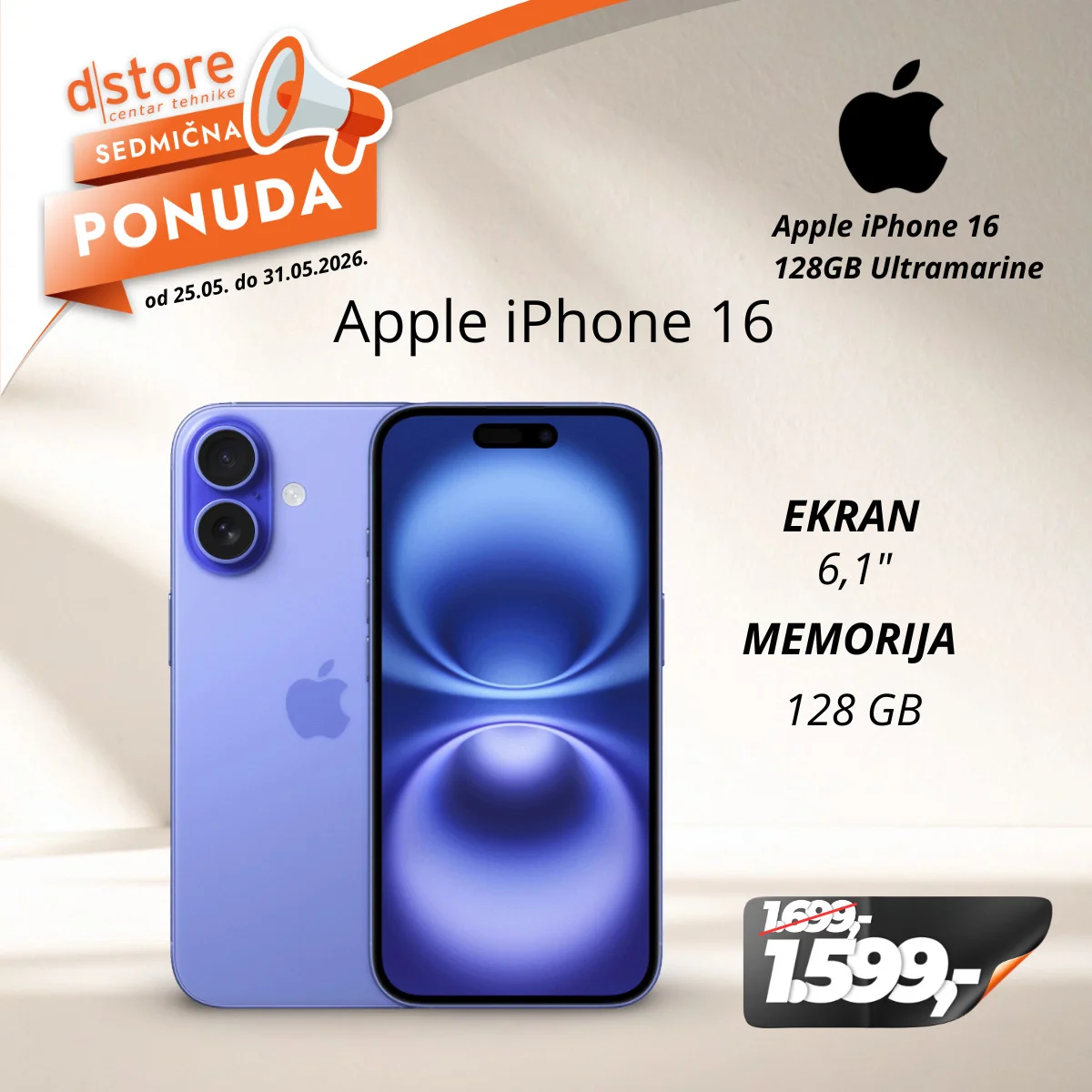 Dstore SEDMIČNA PONUDA 25-31.5.2026.