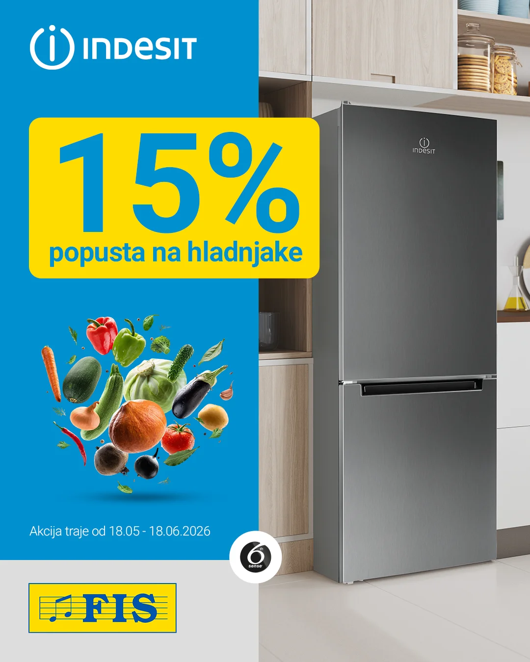 Fis akcija INDESIT I WHIRLPOOL 18.5-18.6.2026.