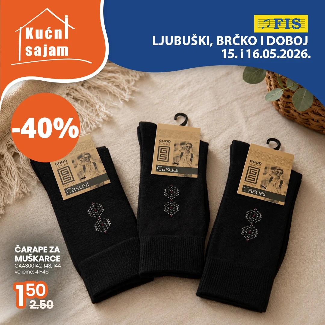 Fis KUĆNI SAJAM TOP SNIŽENJA 15-16.5.2026.