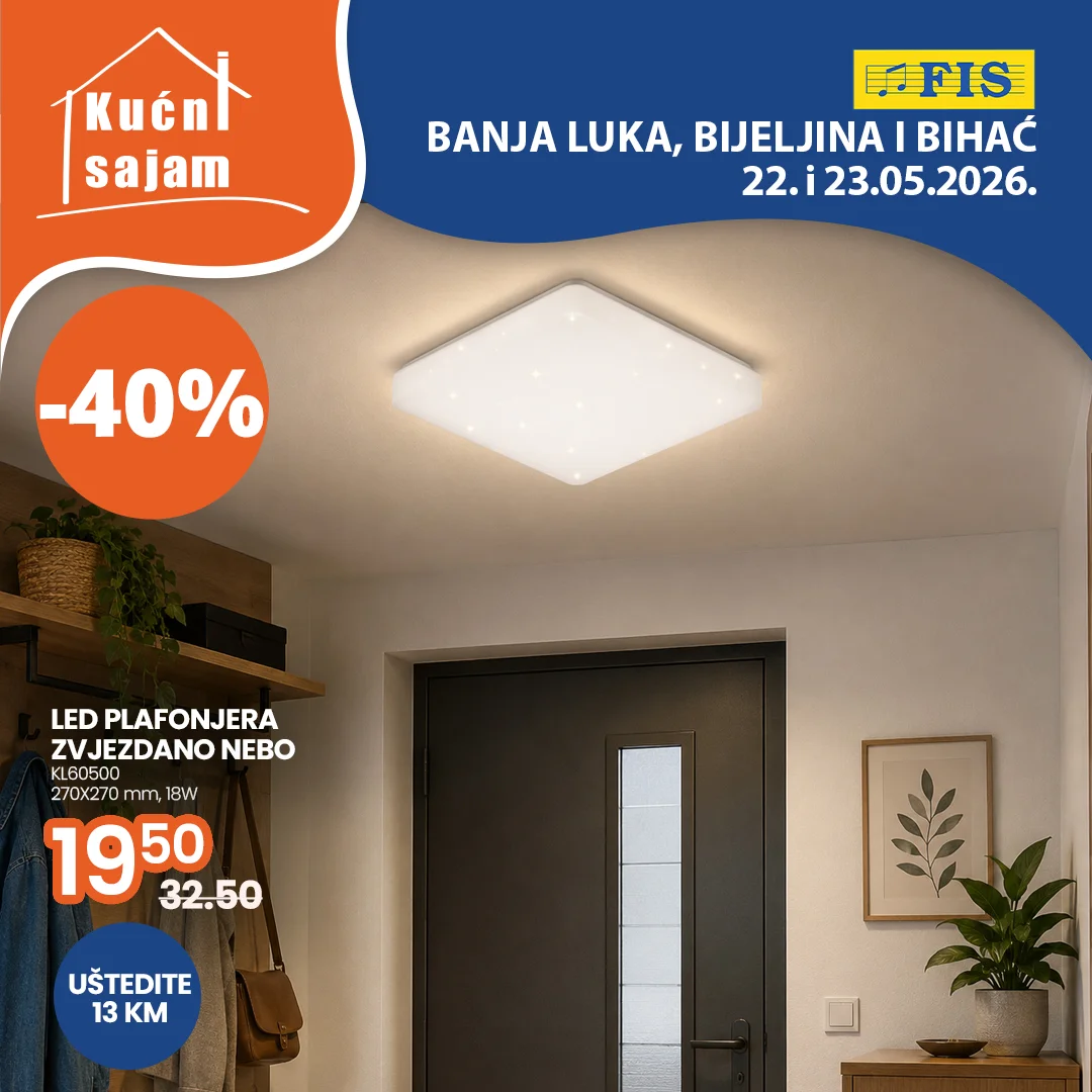 Fis KUĆNI SAJAM TOP SNIŽENJA 22-23.5.2026.