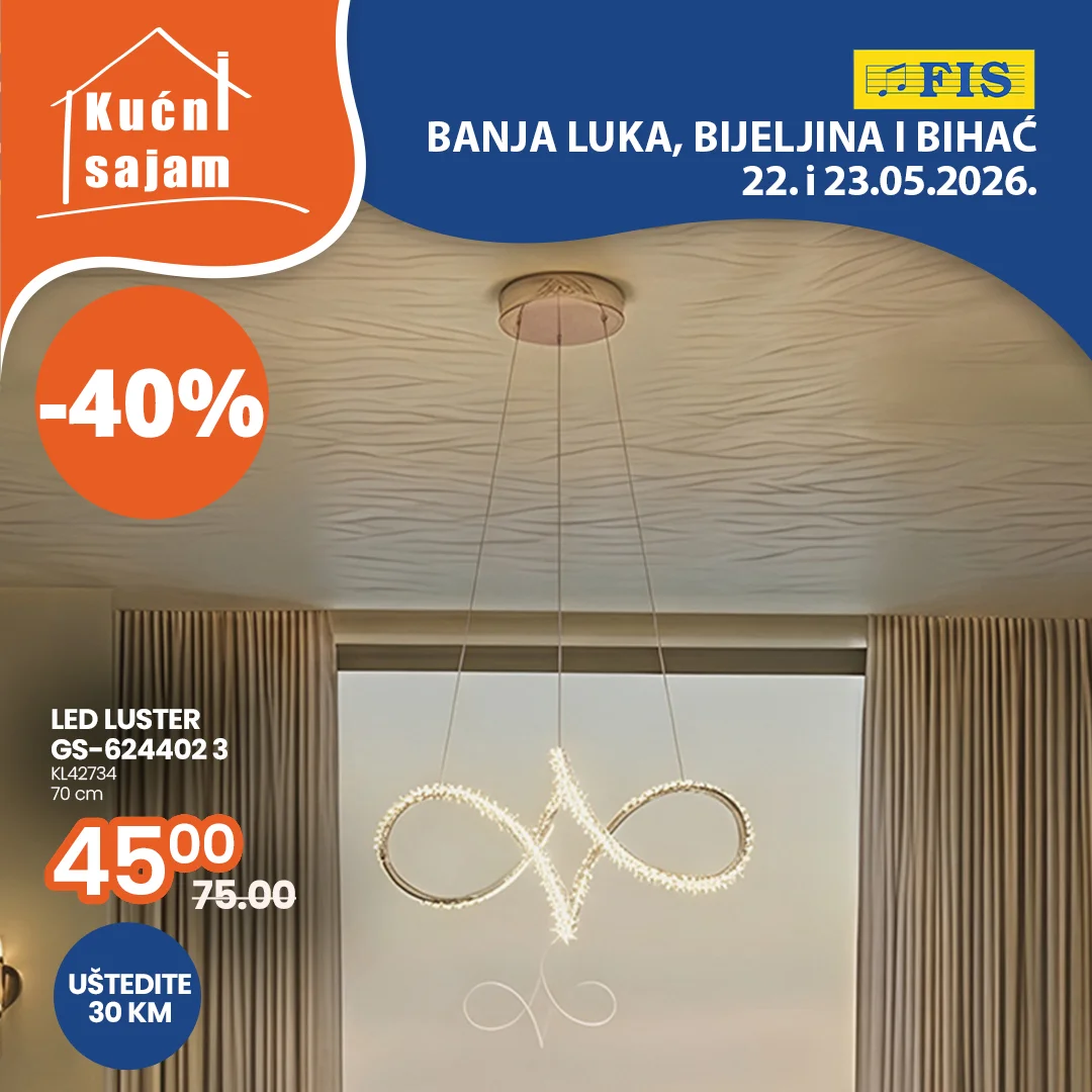 Fis KUĆNI SAJAM TOP SNIŽENJA 22-23.5.2026.
