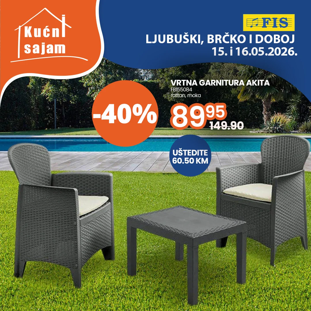 Fis KUĆNI SAJAM TOP SNIŽENJA 15-16.5.2026.