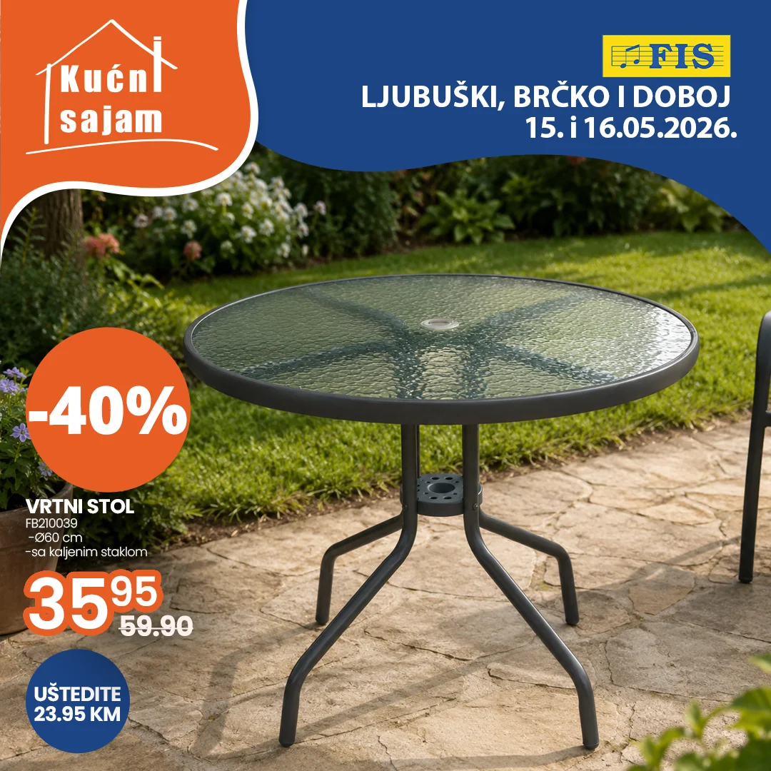 Fis KUĆNI SAJAM TOP SNIŽENJA 15-16.5.2026.