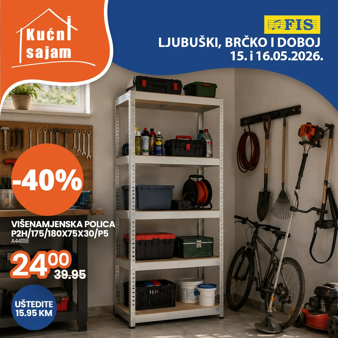 Fis KUĆNI SAJAM TOP SNIŽENJA 15-16.5.2026.