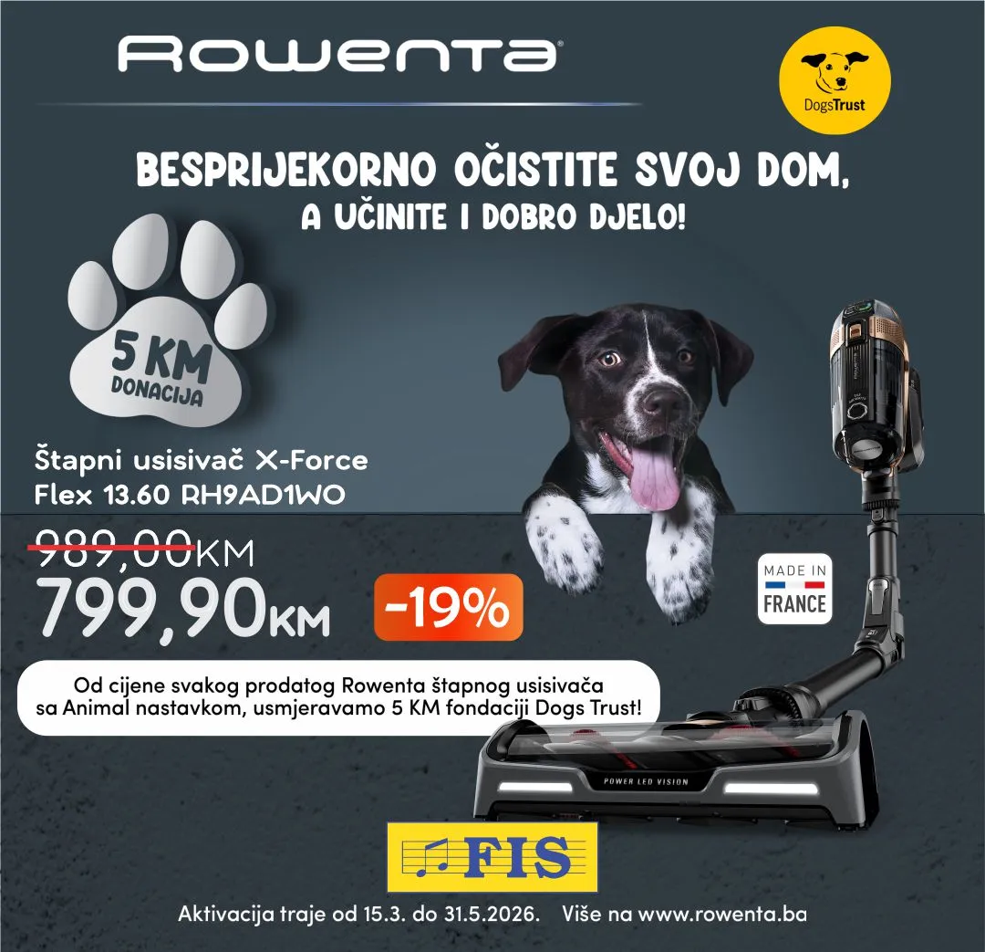 Fis AKCIJA Rowenta sniženje – do 31.5.2026.