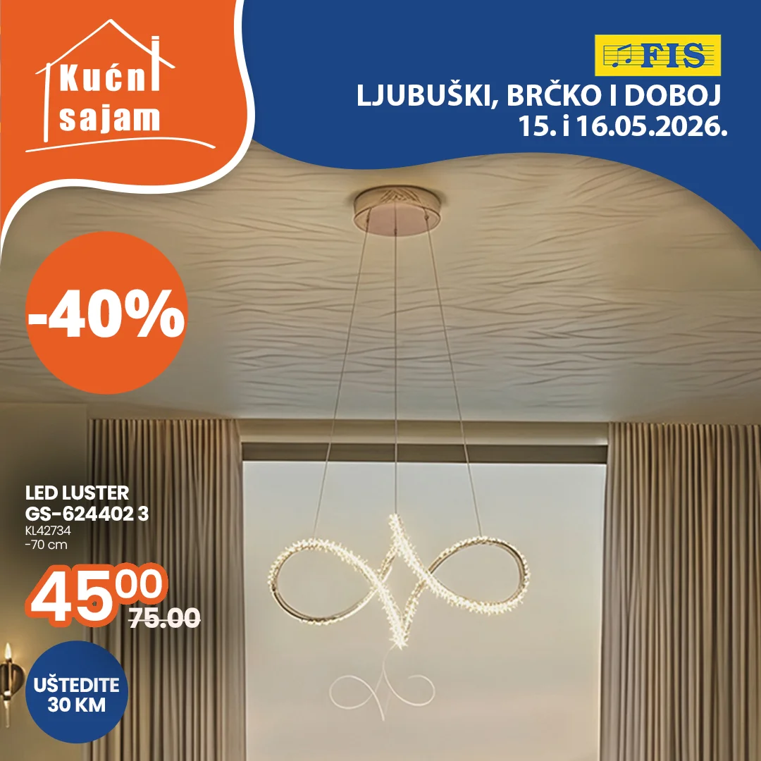 Fis KUĆNI SAJAM TOP SNIŽENJA 15-16.5.2026.