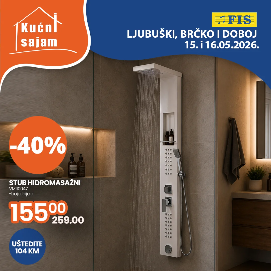 Fis KUĆNI SAJAM TOP SNIŽENJA 15-16.5.2026.