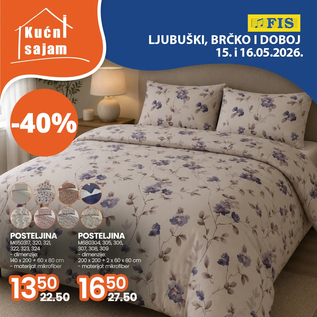 Fis KUĆNI SAJAM TOP SNIŽENJA 15-16.5.2026.