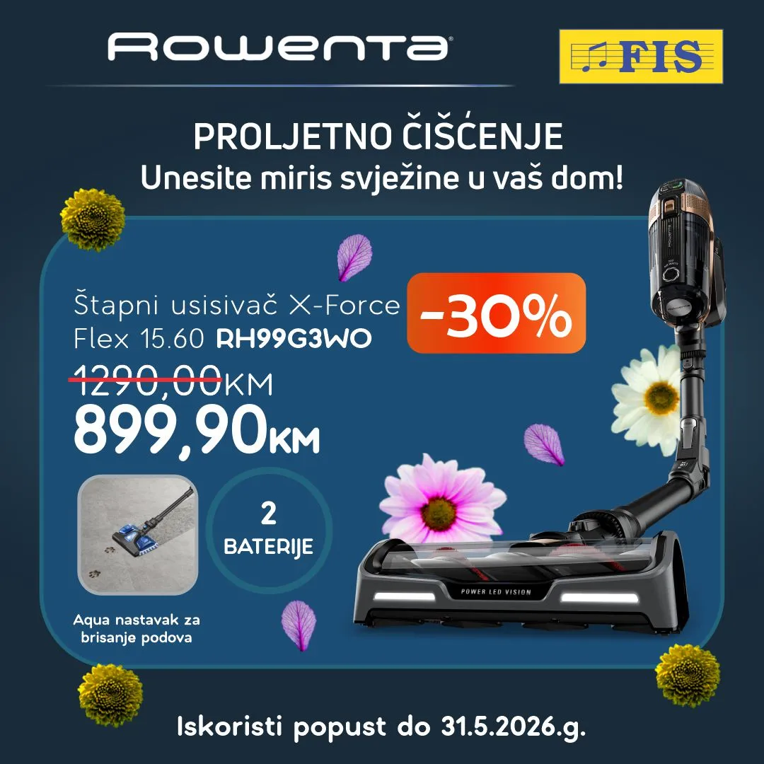 Fis AKCIJA Rowenta sniženje – do 31.5.2026.