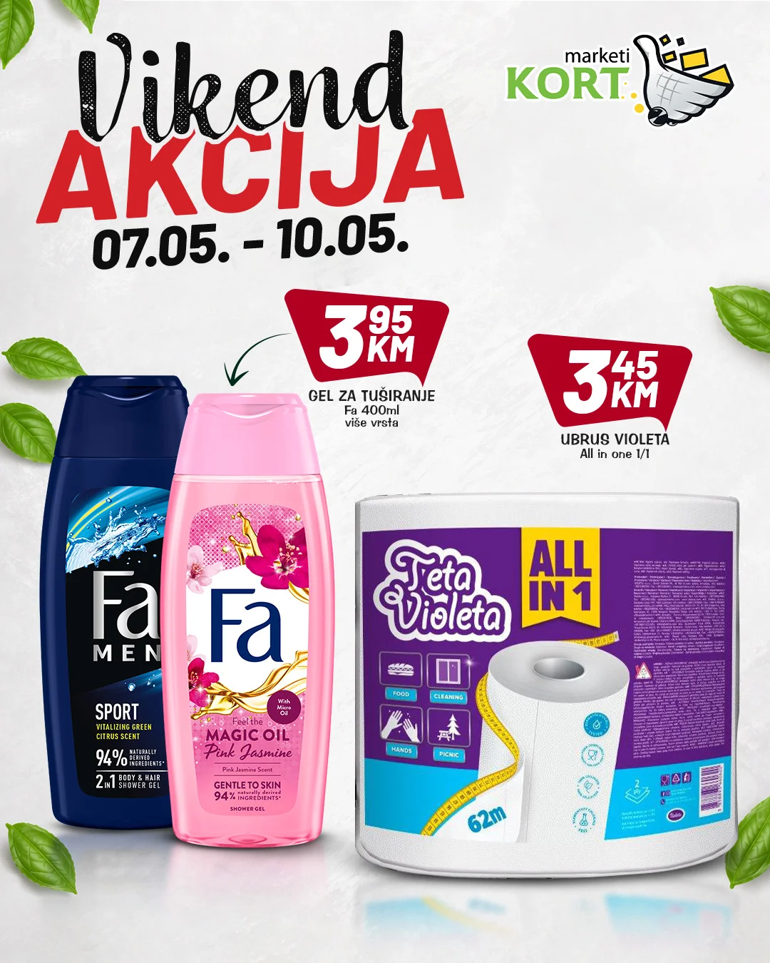 Kort vikend akcija 7-10.5.2026.
