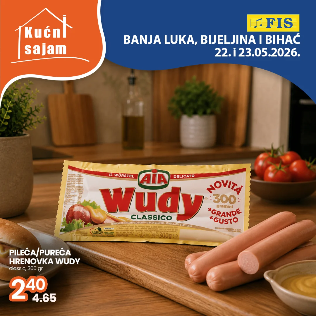 Fis KUĆNI SAJAM TOP SNIŽENJA 22-23.5.2026.