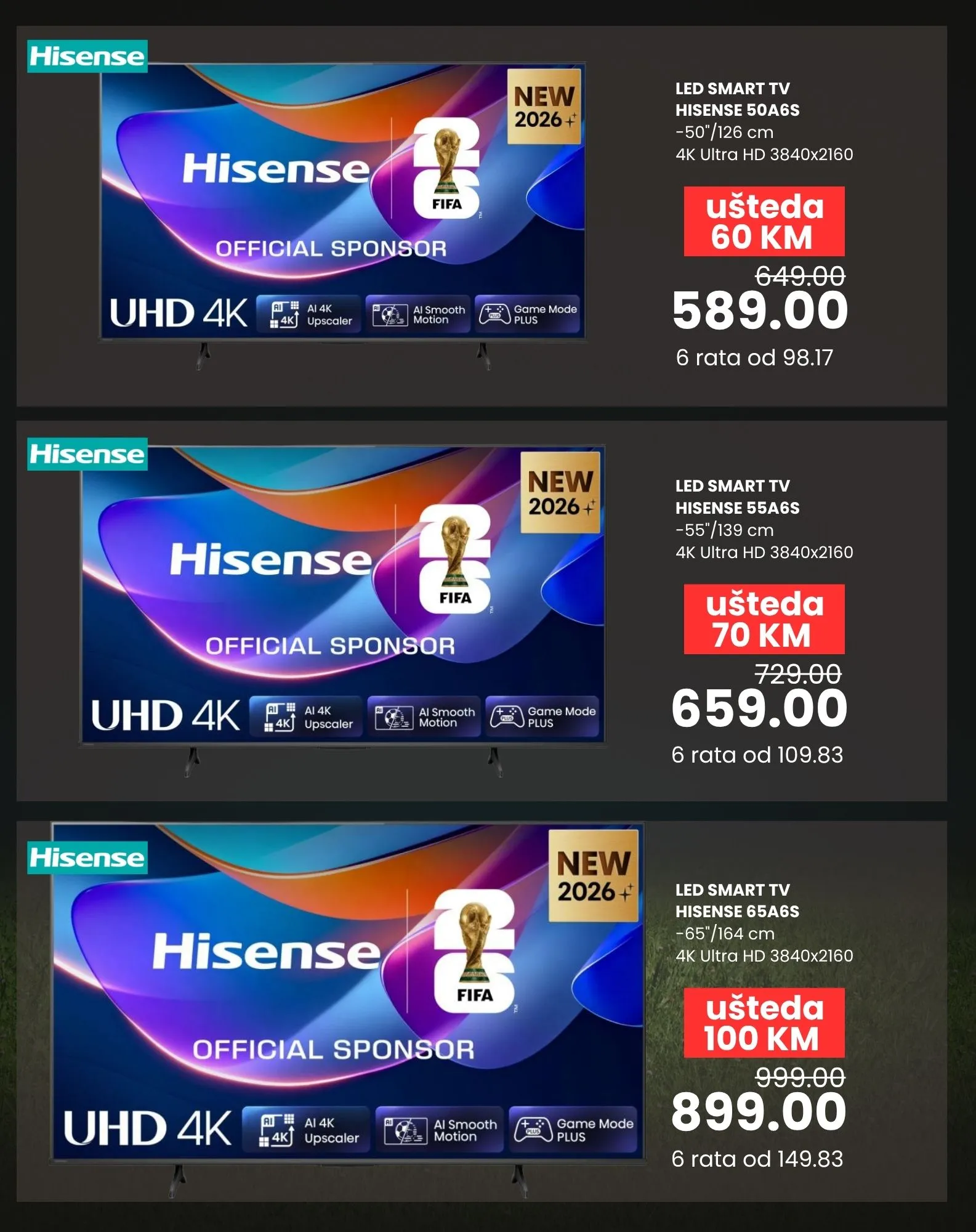 Fis akcija TELEVIZORI 29.5-14.6.2026.