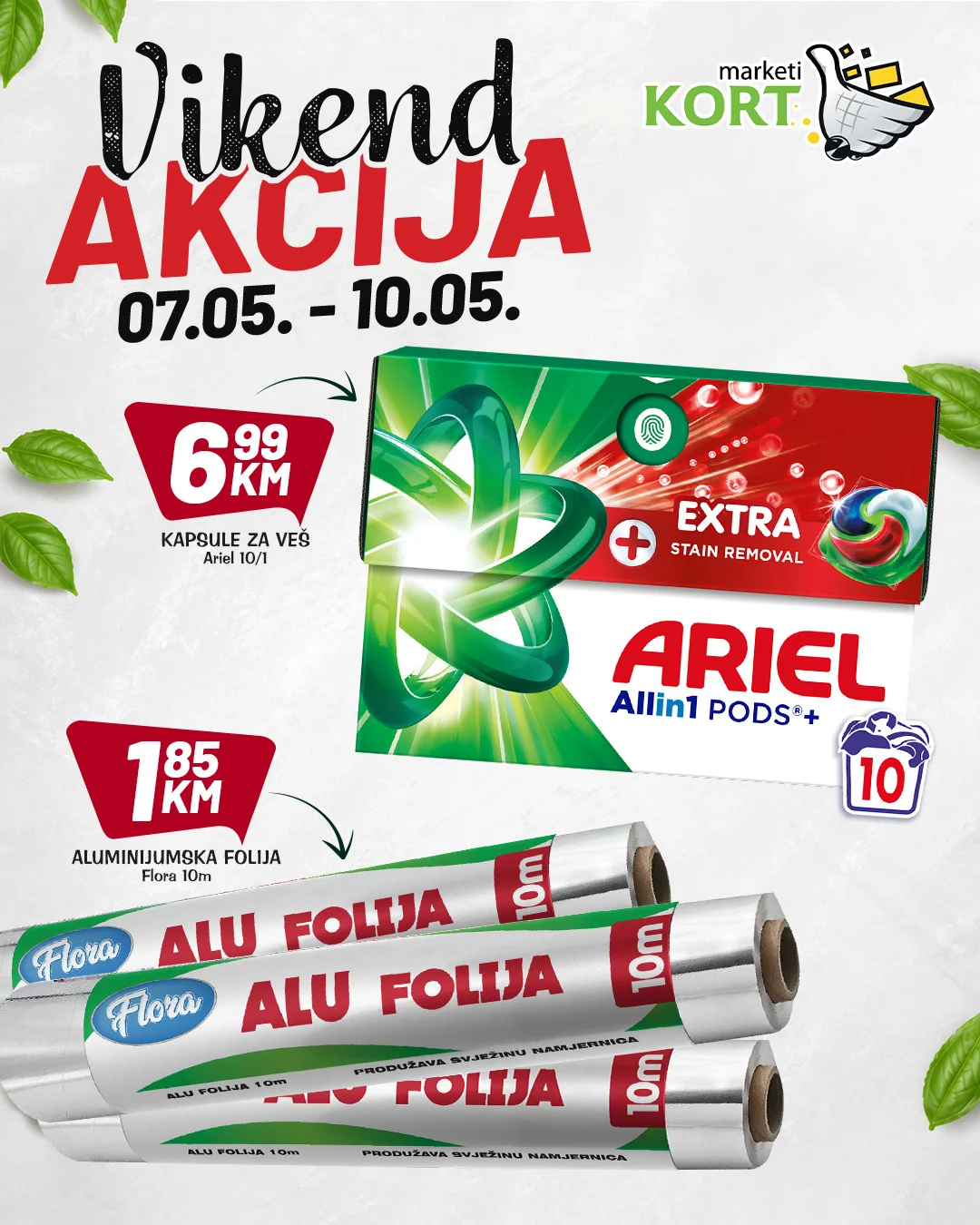Kort vikend akcija 7-10.5.2026.