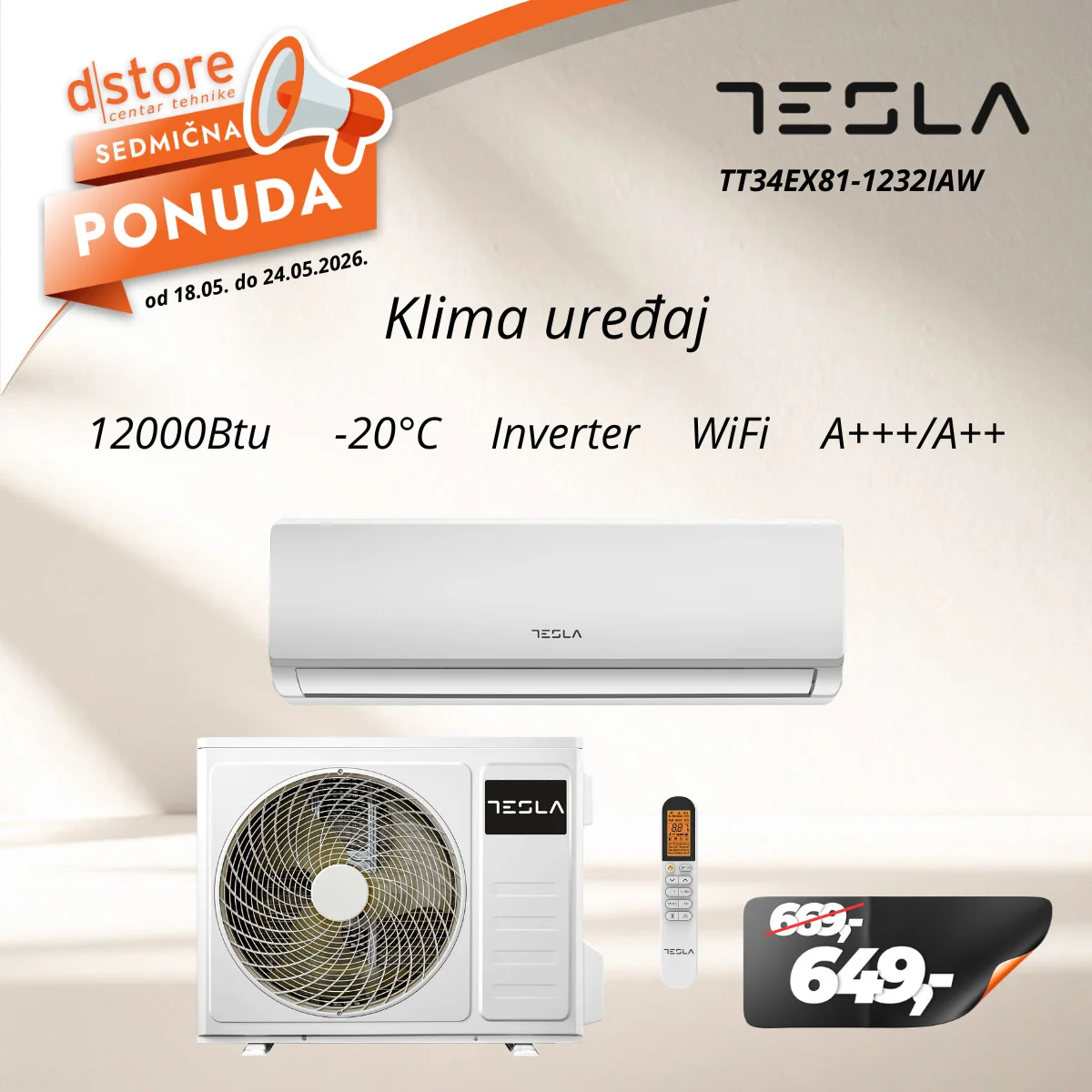 Dstore SEDMIČNA PONUDA 18-24.5.2026.