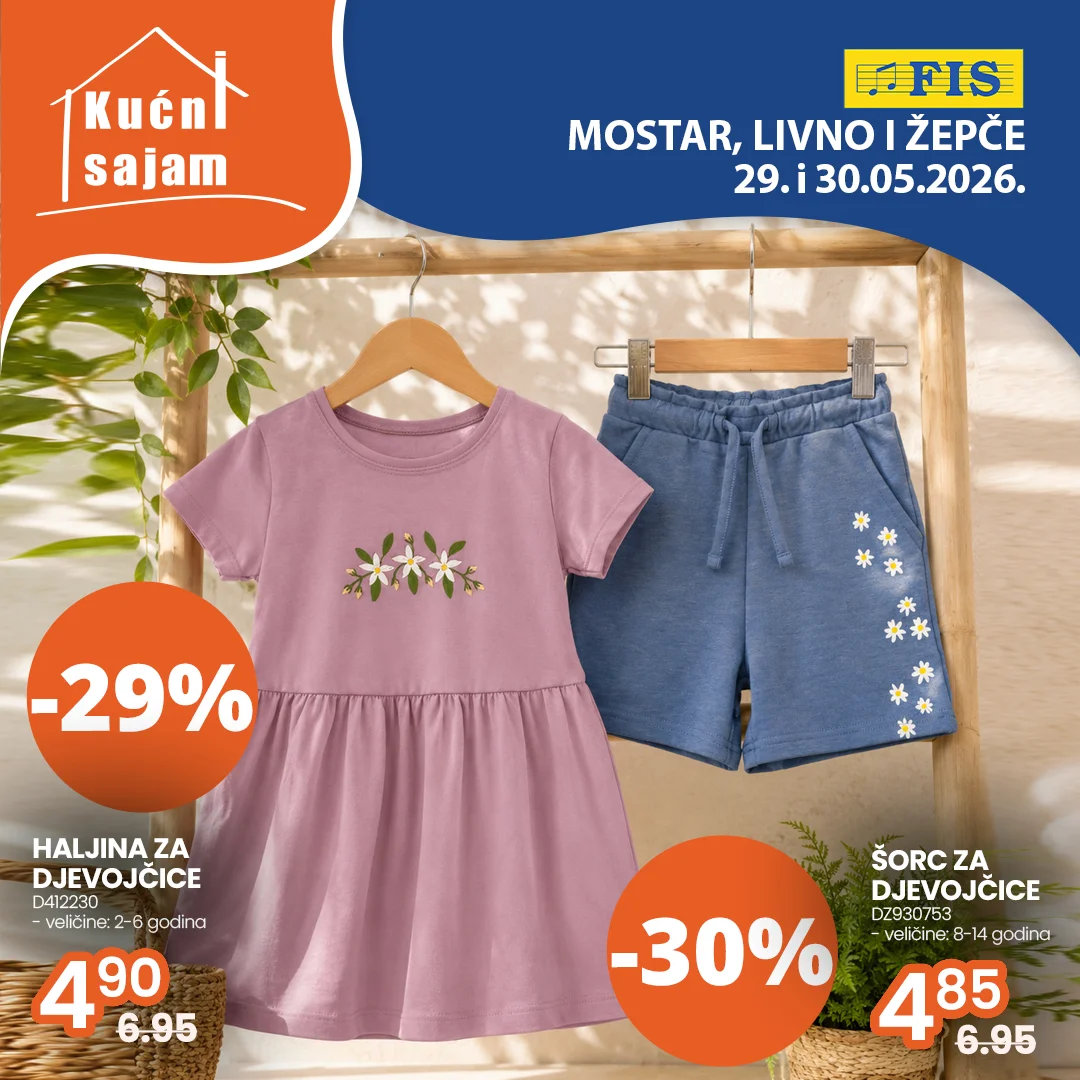 Fis KUĆNI SAJAM TOP SNIŽENJA 29-30.5.2026.