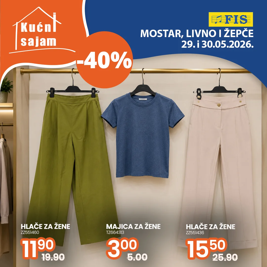Fis KUĆNI SAJAM TOP SNIŽENJA 29-30.5.2026.
