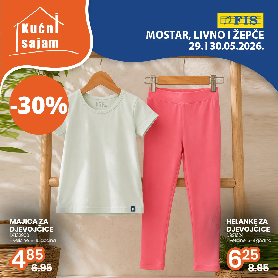 Fis KUĆNI SAJAM TOP SNIŽENJA 29-30.5.2026.