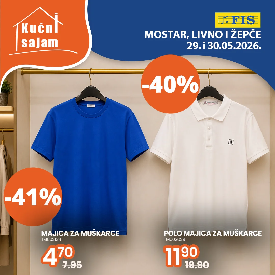 Fis KUĆNI SAJAM TOP SNIŽENJA 29-30.5.2026.