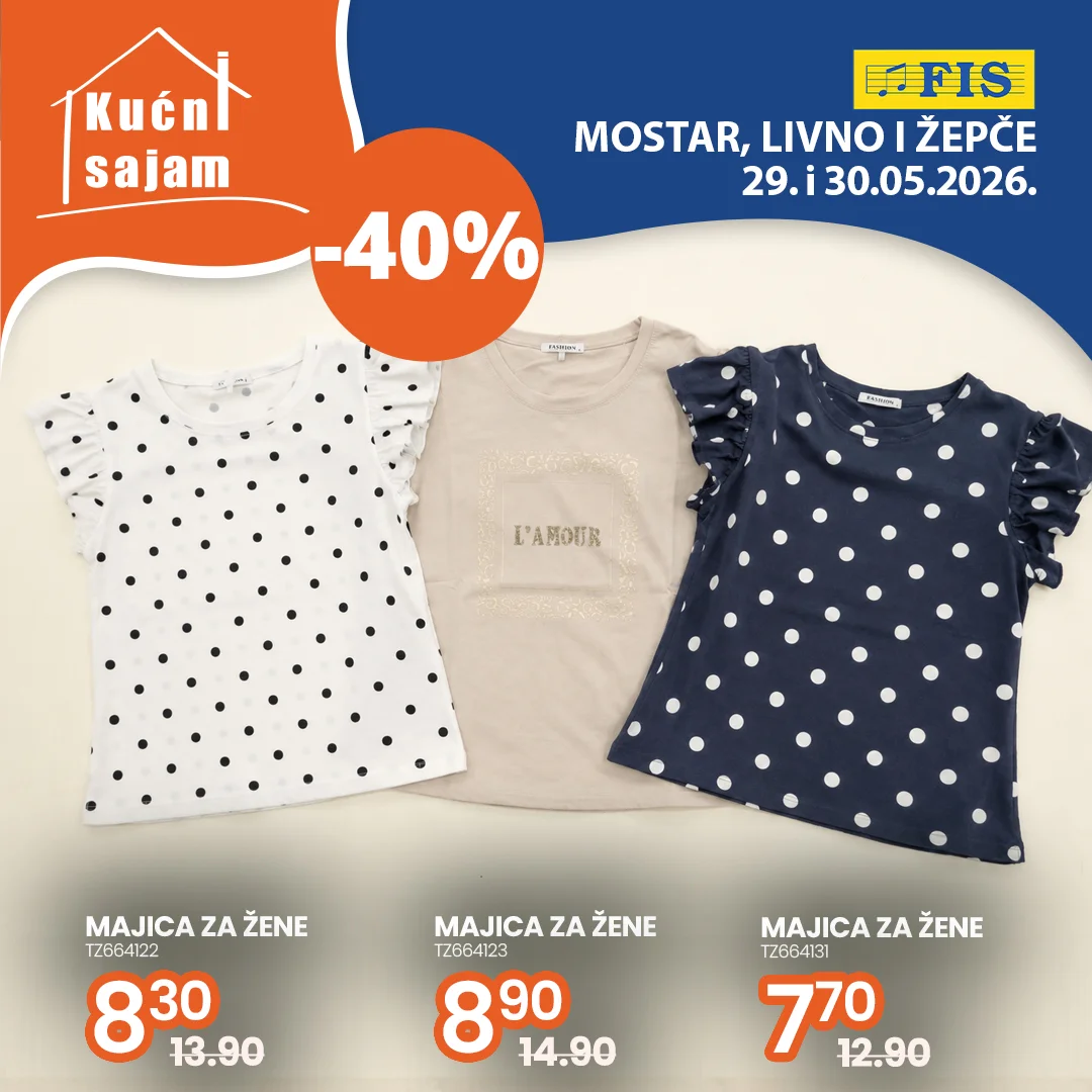 Fis KUĆNI SAJAM TOP SNIŽENJA 29-30.5.2026.