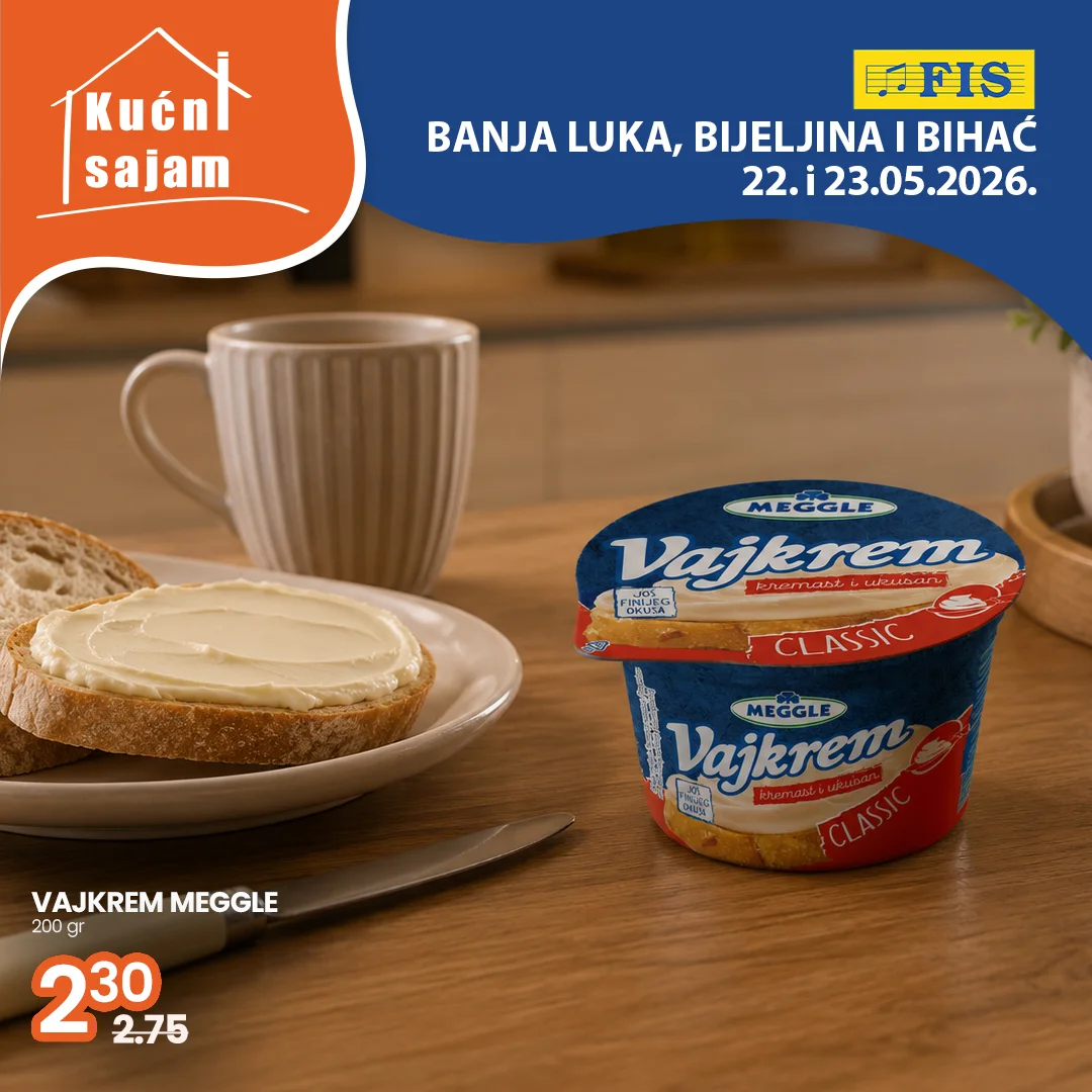 Fis KUĆNI SAJAM TOP SNIŽENJA 22-23.5.2026.