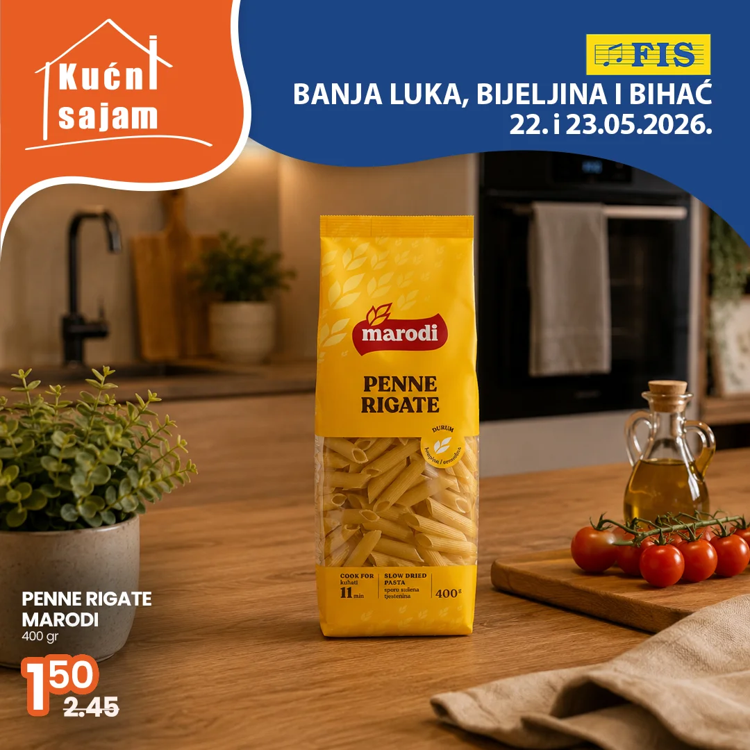 Fis KUĆNI SAJAM TOP SNIŽENJA 22-23.5.2026.