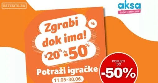 Aksa akcija IGRAČKE 11.5-30.6.2026.