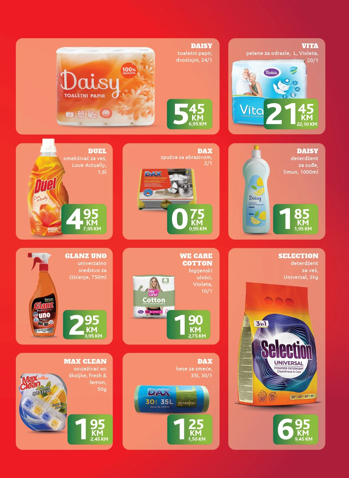 Konzum ZAKLJUČANE CIJENE do 31.5.2026.
