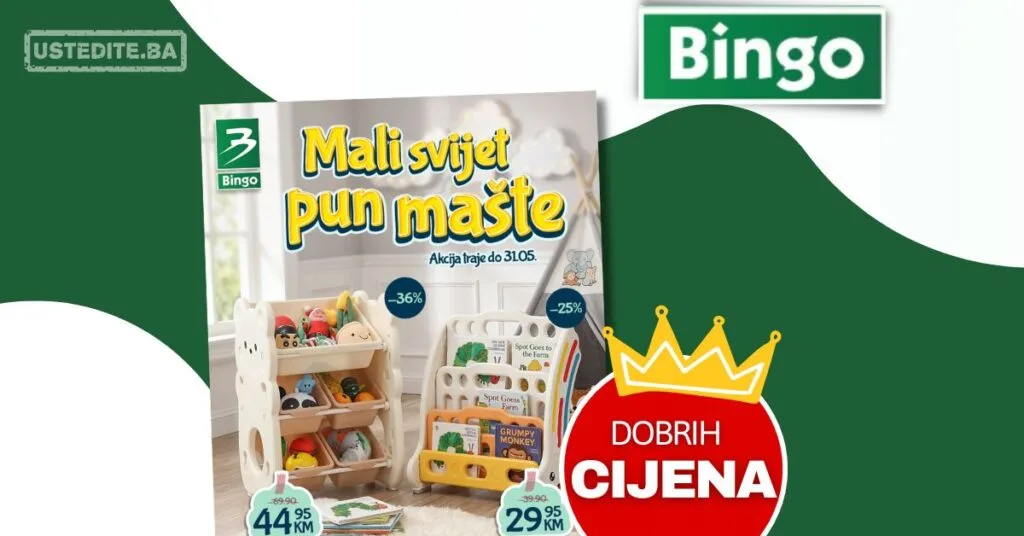 Bingo akcija POLICE ZA IGRAČKE I KNJIGE – sniženje do 31.5.2026.