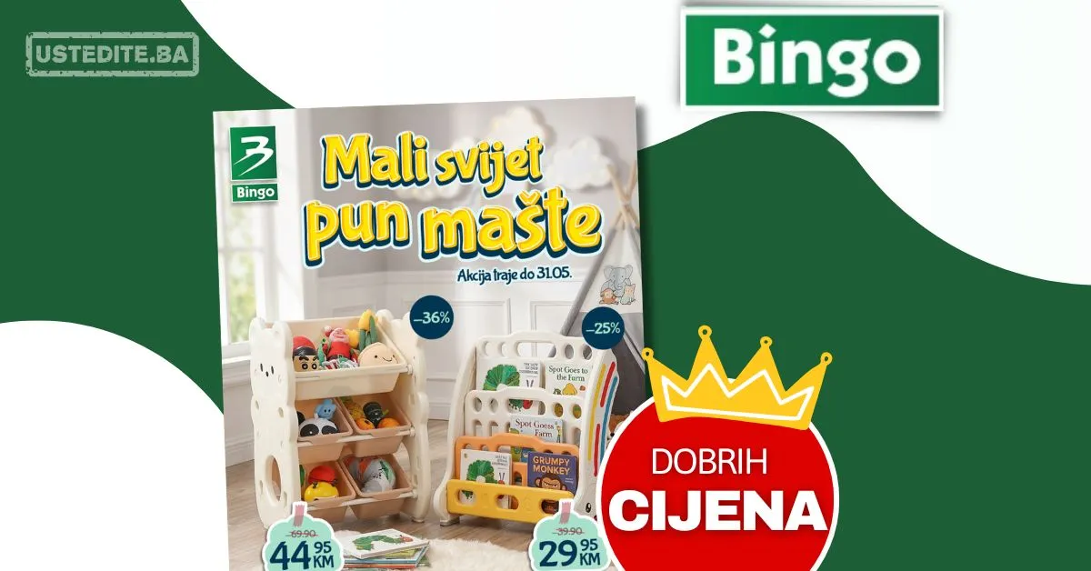 Bingo akcija POLICE ZA IGRAČKE I KNJIGE – sniženje do 31.5.2026.