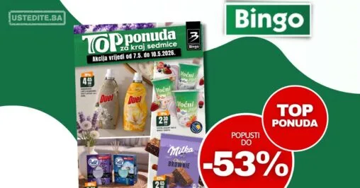 Bingo vikend akcija Top ponuda 7.5-10.5.2026.