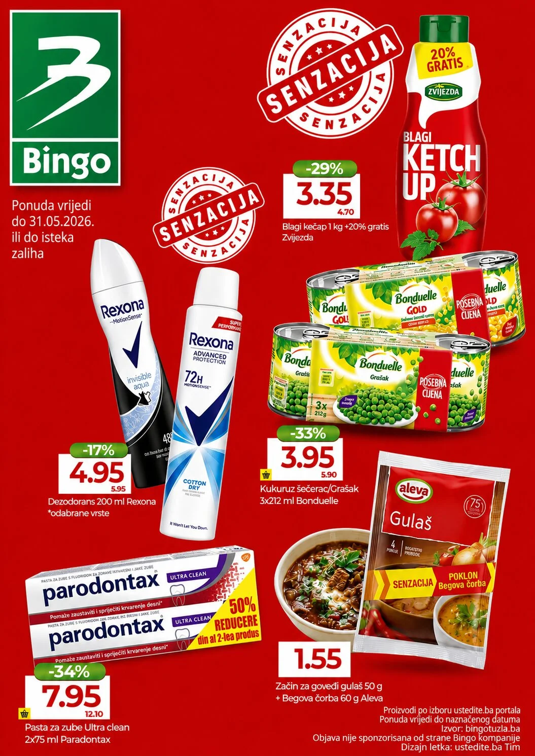 Bingo SENZACIJA - akcija do 31.5.2026.