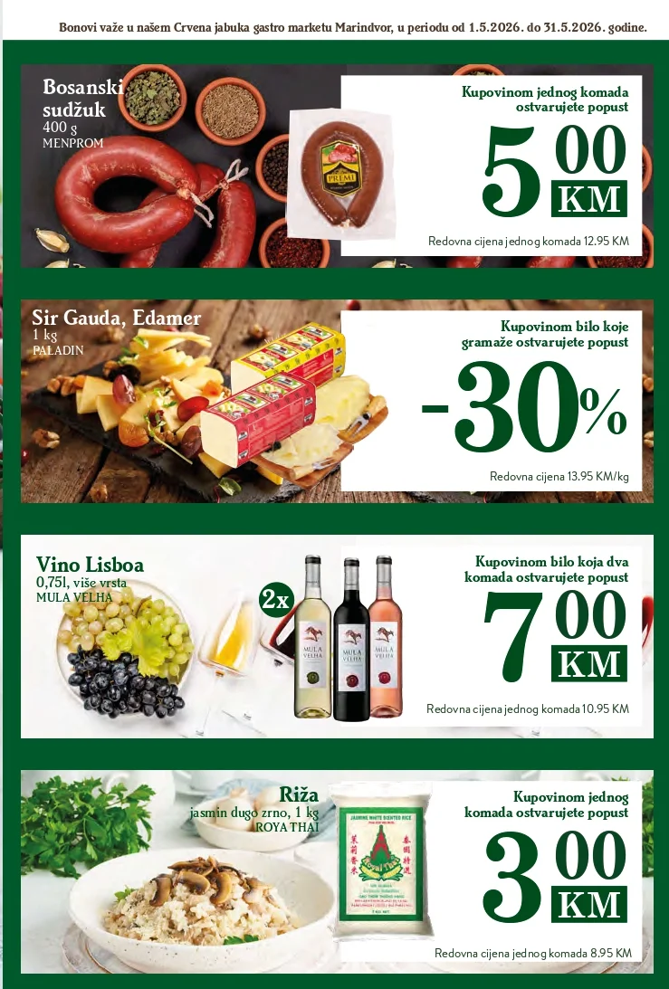 Crvena Jabuka GASTRO MARKET katalog 1-31.05.2025.