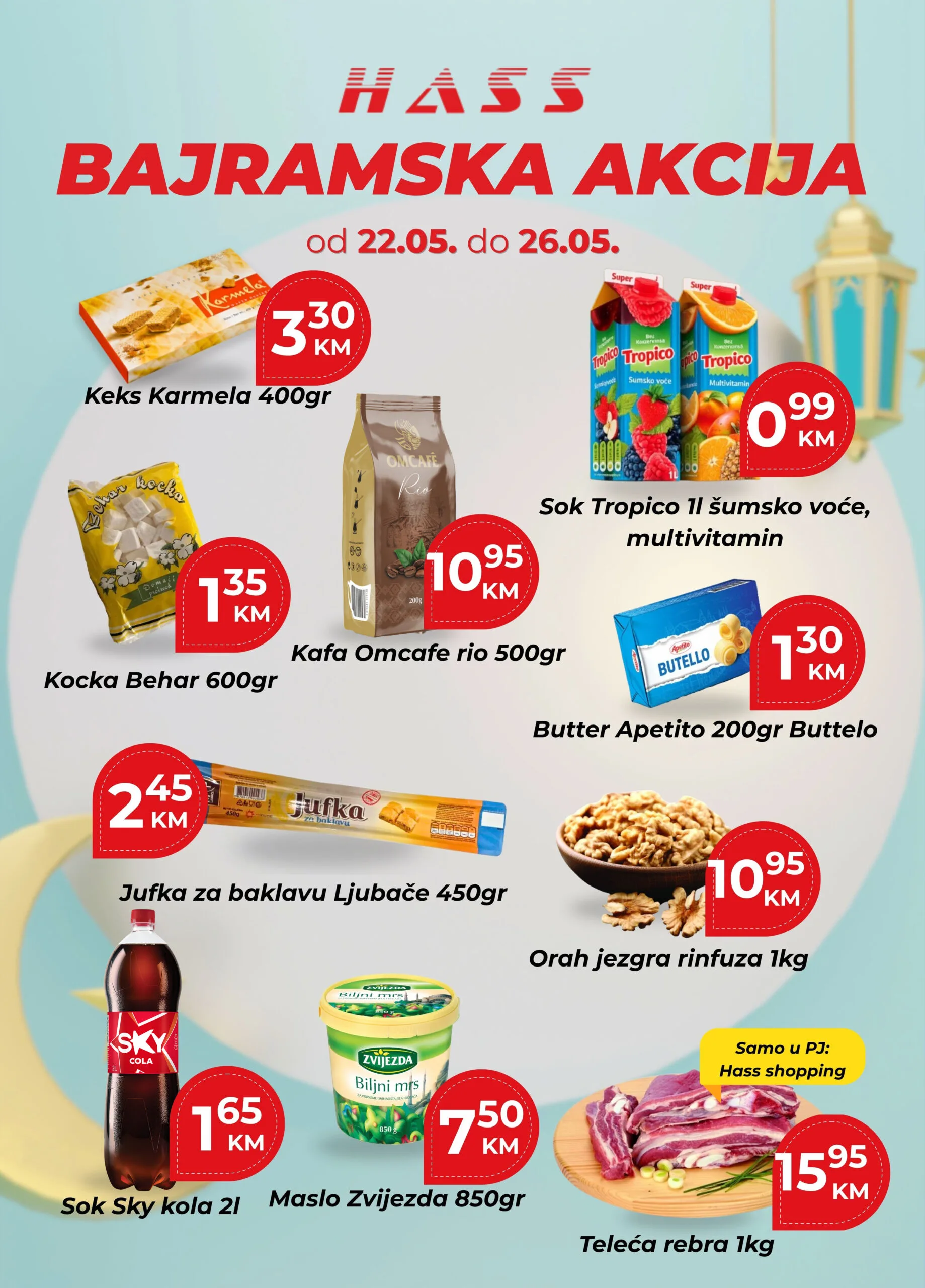 Hass komerc BAJRAMSKA AKCIJA 22-26.5.2026.