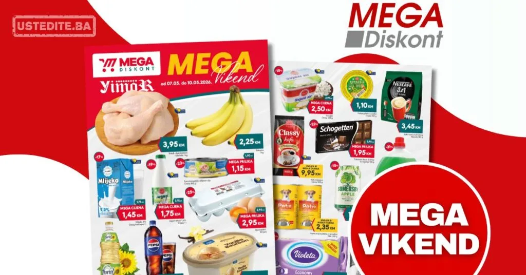 Mega Diskont vikend akcija 7-10.5.2026.
