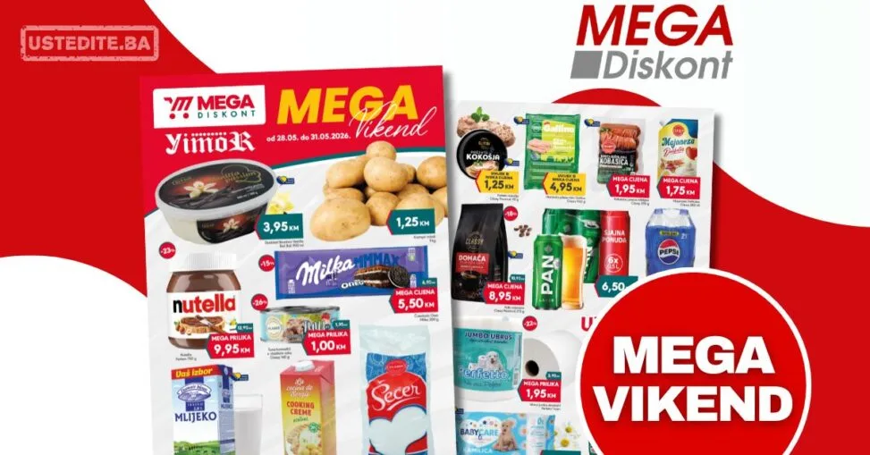 Mega Diskont vikend akcija 28-31.5.2026.