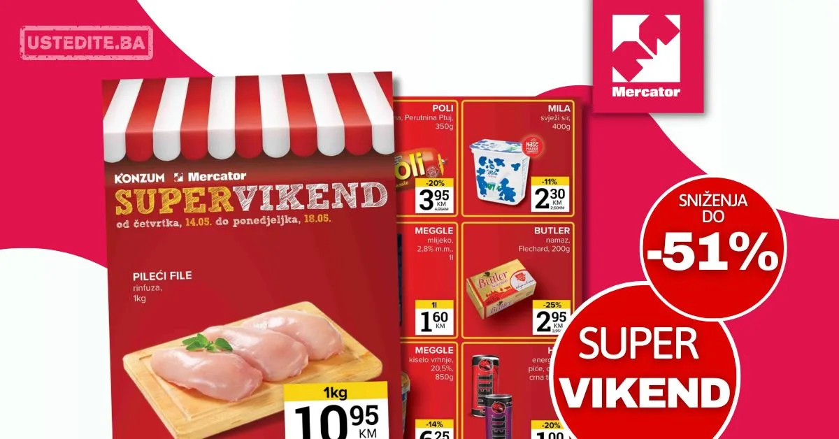 Mercator vikend akcija 14-18.5.2026.