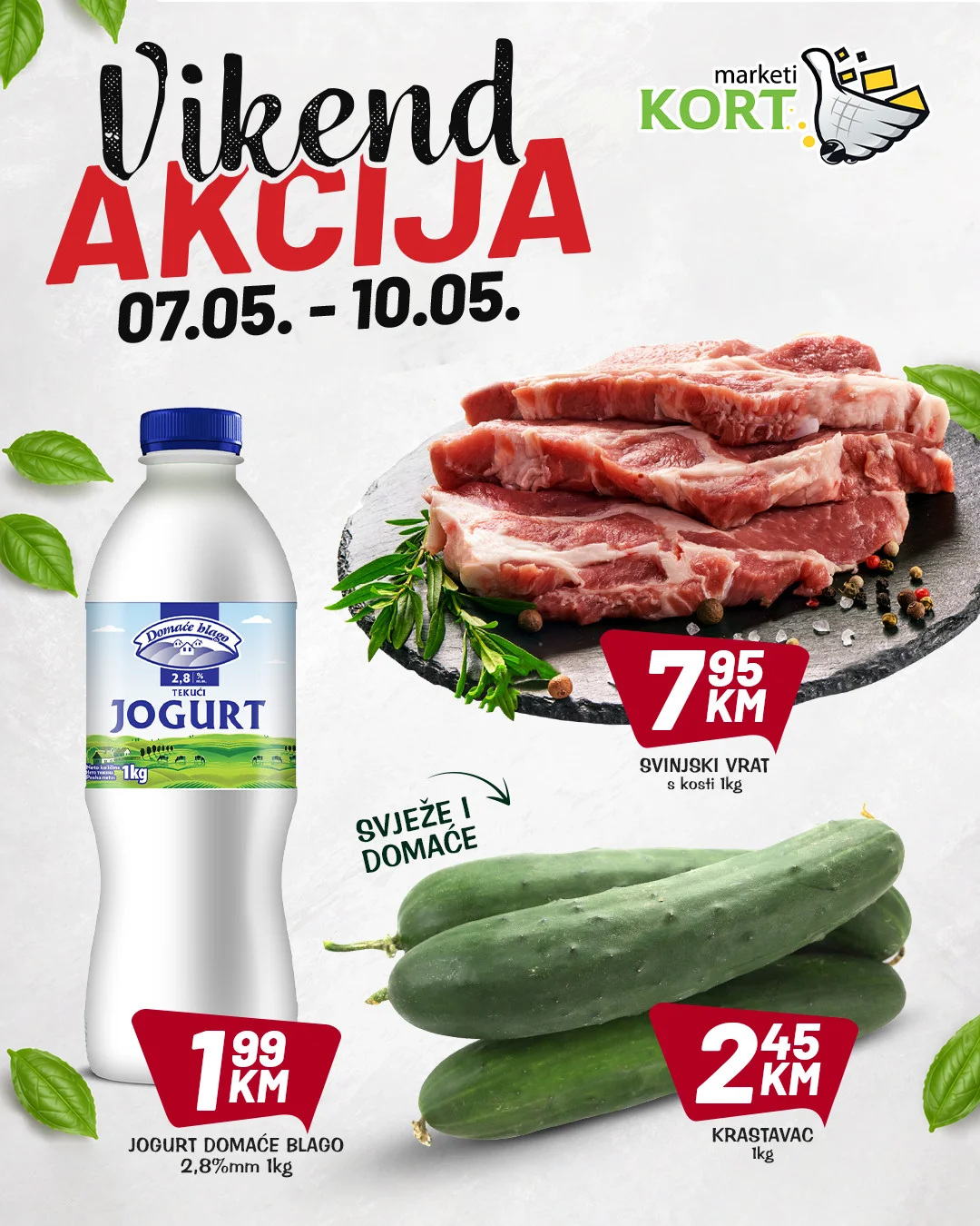 Kort vikend akcija 7-10.5.2026.