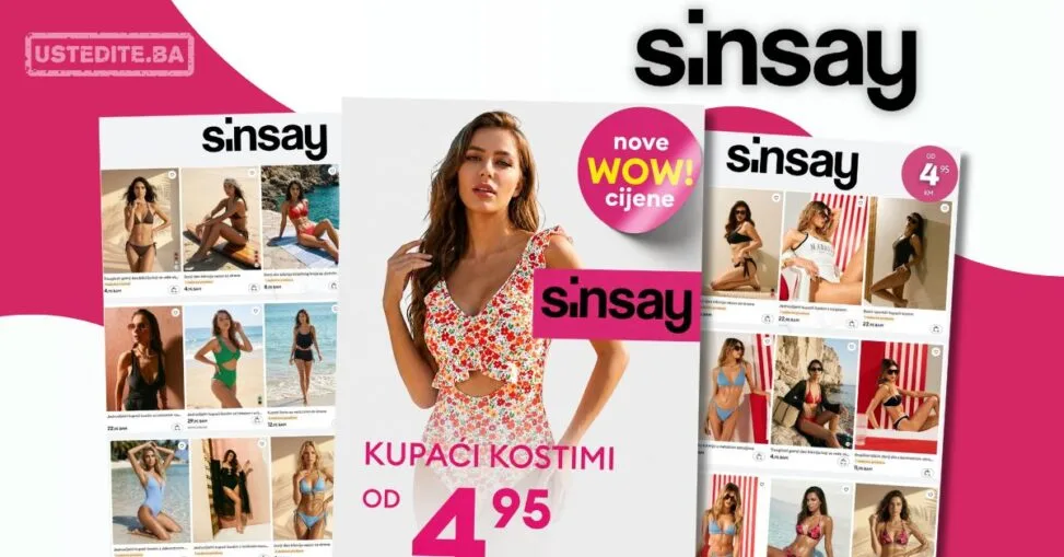 Sinsay Kupaći kostimi već od 4,95 KM