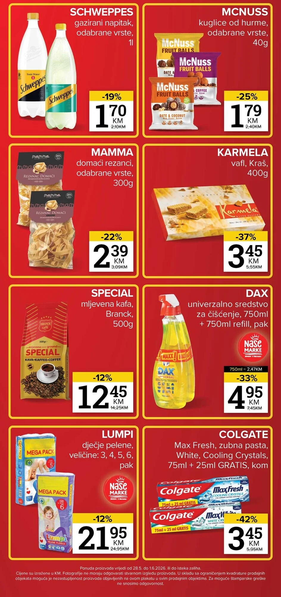 Konzum vikend akcija 28.5-1.6.2026.