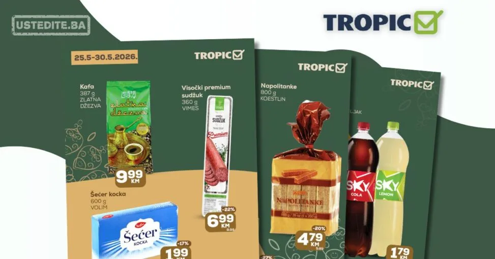 Tropic SPECIJALNA PONUDA 25-30.5.2026.