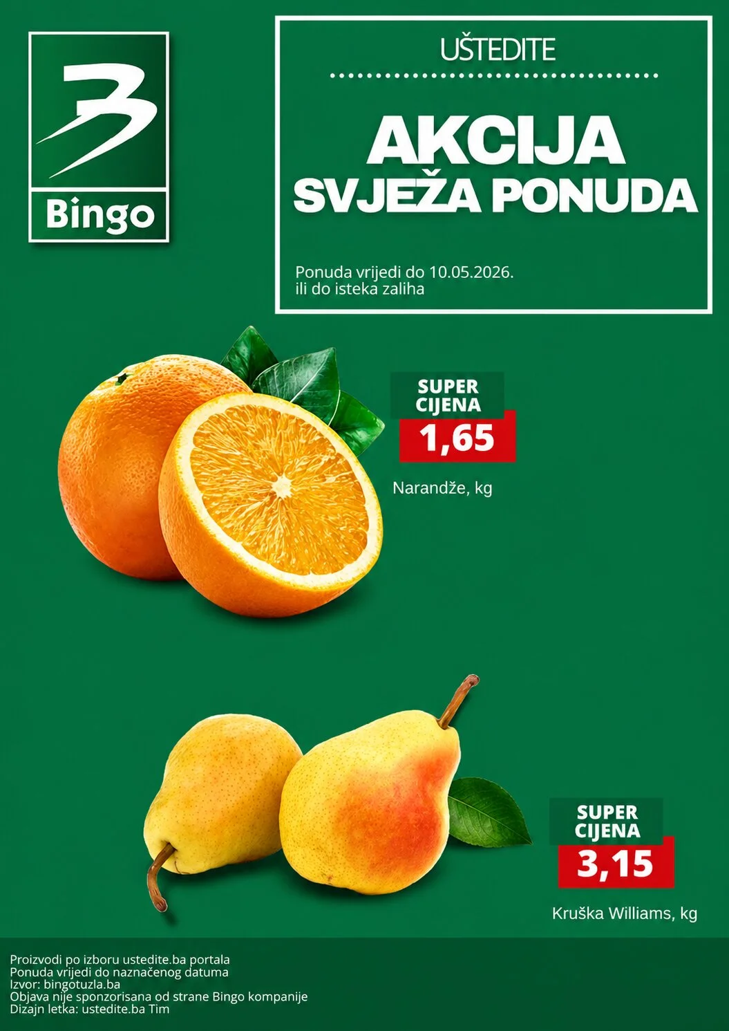 Bingo voće i povrće