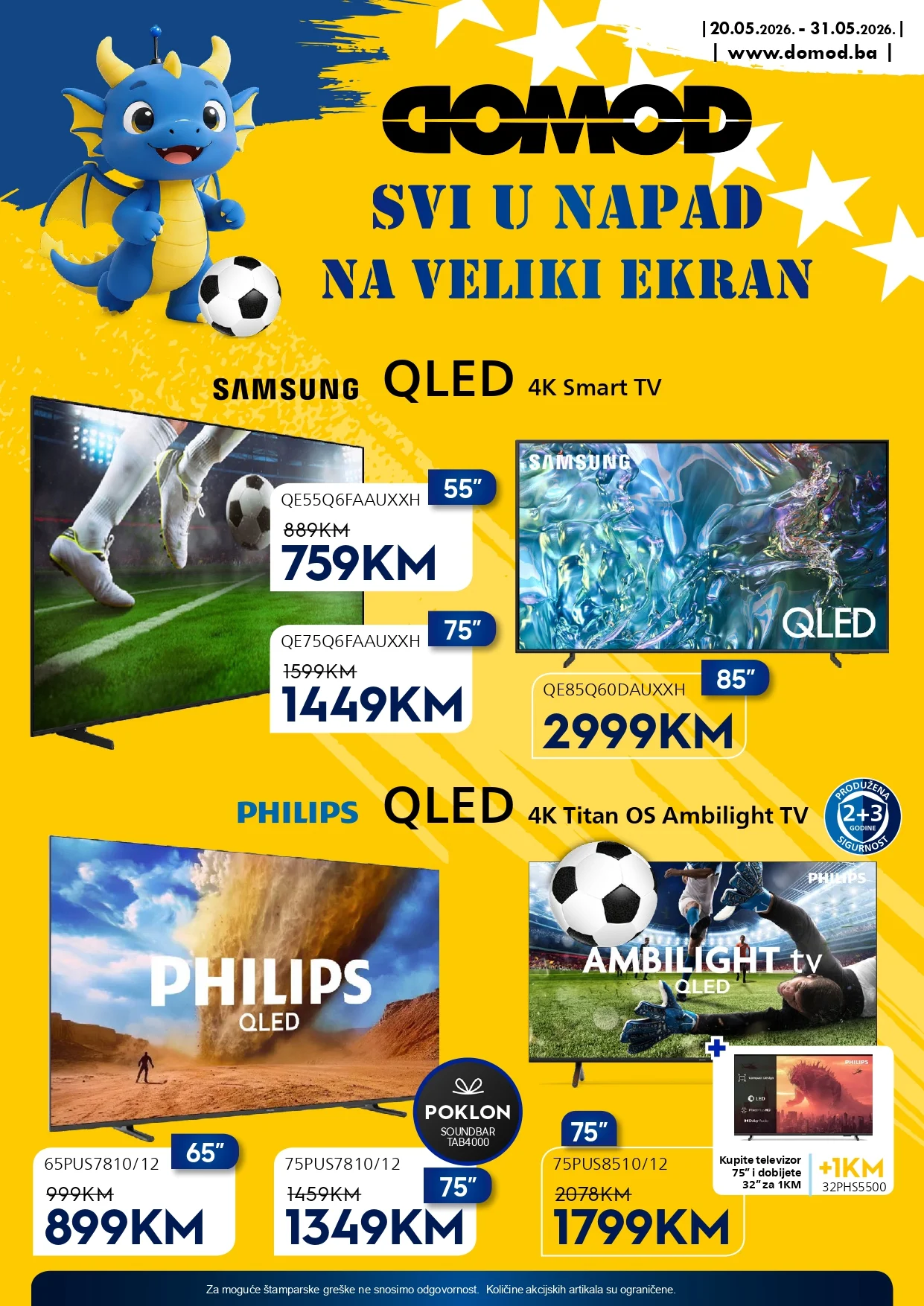 Domod katalog TELEVIZORI 20-31.5.2026.