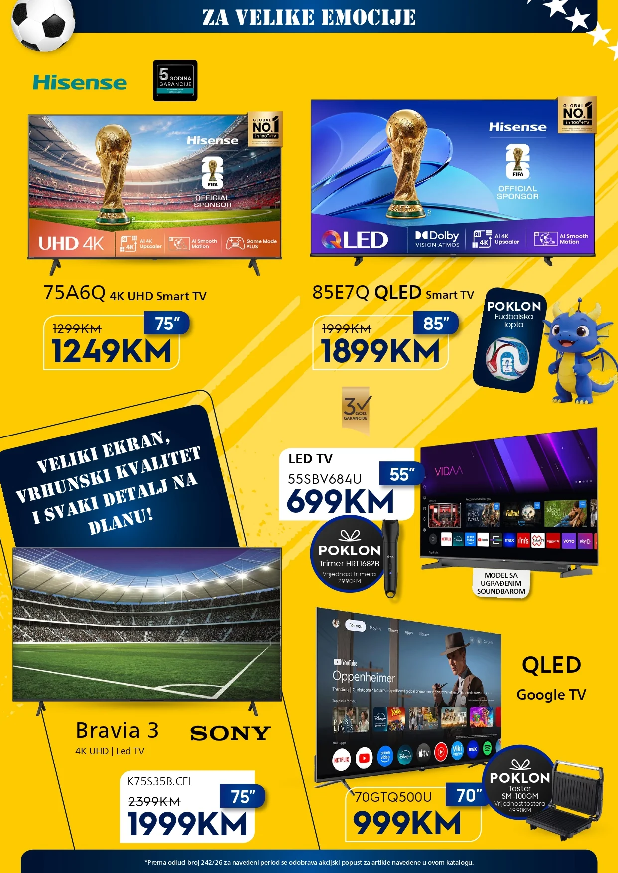 Domod katalog TELEVIZORI 20-31.5.2026.