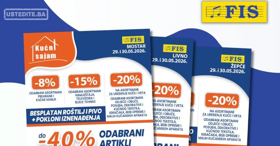 Fis KUĆNI SAJAM 29-30.5.2026.