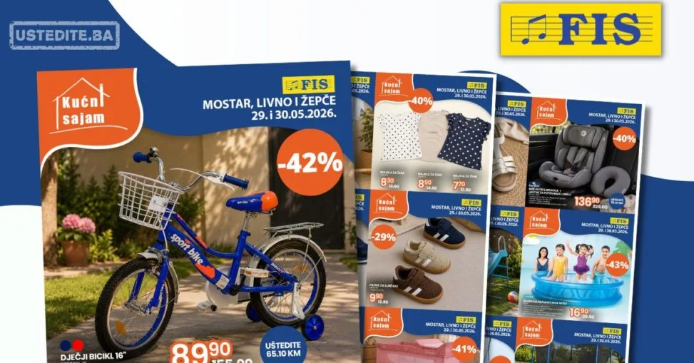 Fis KUĆNI SAJAM TOP SNIŽENJA 29-30.5.2026.