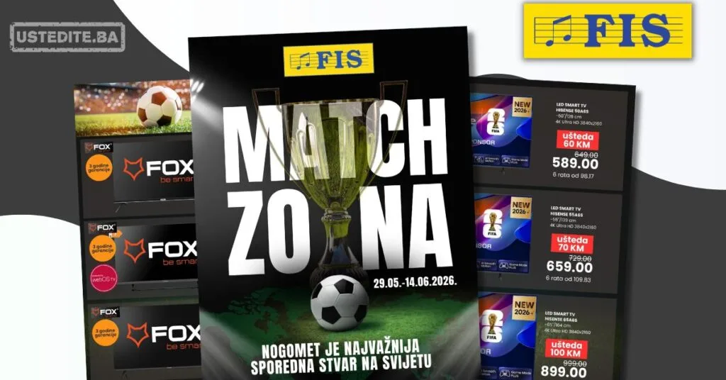 Fis akcija TELEVIZORI 29.5-14.6.2026.