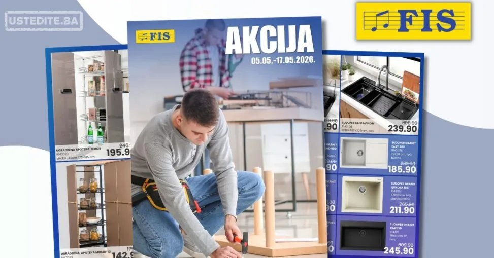 Fis akcija OPREMA ZA IZRADU NAMJEŠTAJA 5-17.5.2026.