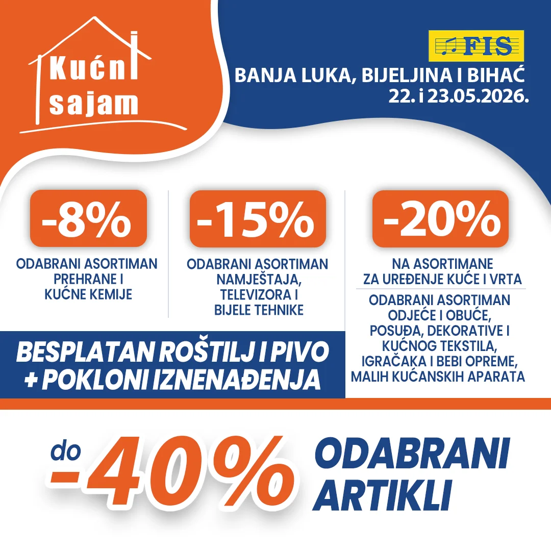 Fis KUĆNI SAJAM 22-23.5.2026.
